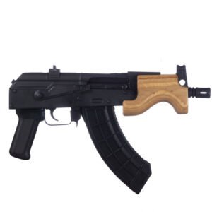 Century Micro Draco Lipsey’s Exclusive 7.62x39mm, 6.25″ Barrel, Black, Hardwood Handguard, AWS Backpack, 30rd